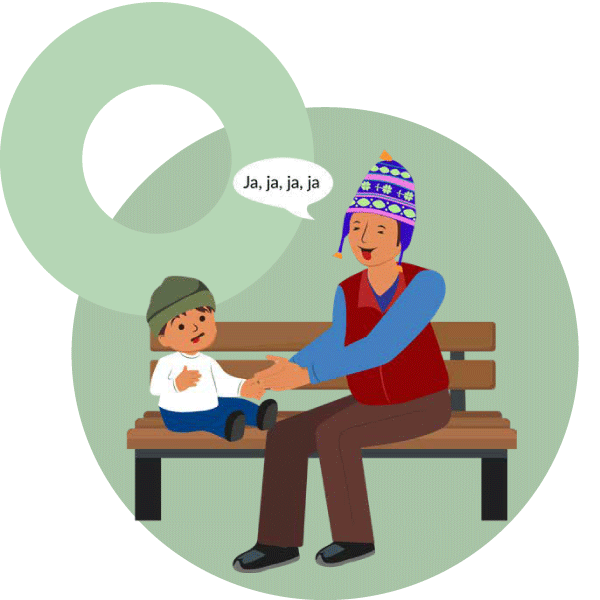 Niñas/os de 2 a 3 años